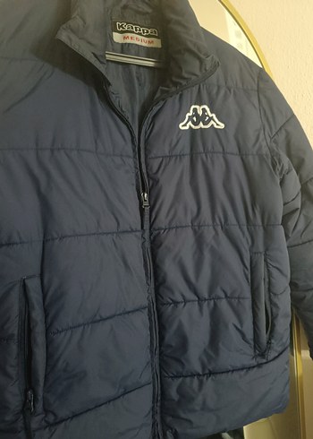 Erkek Lacivert Fermuarlı Midi Mont Kappa - Görsel 4