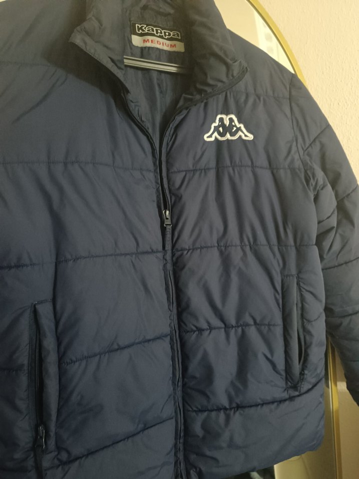 Erkek Lacivert Fermuarlı Midi Mont Kappa - Görsel 4