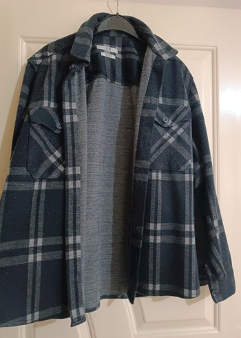 Düğmeli Gri Ekose Erkek Gömlek - Görsel 2