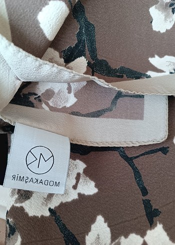 Bohem Gri Kahverengi Çiçekli Kadın Şal - Görsel 4