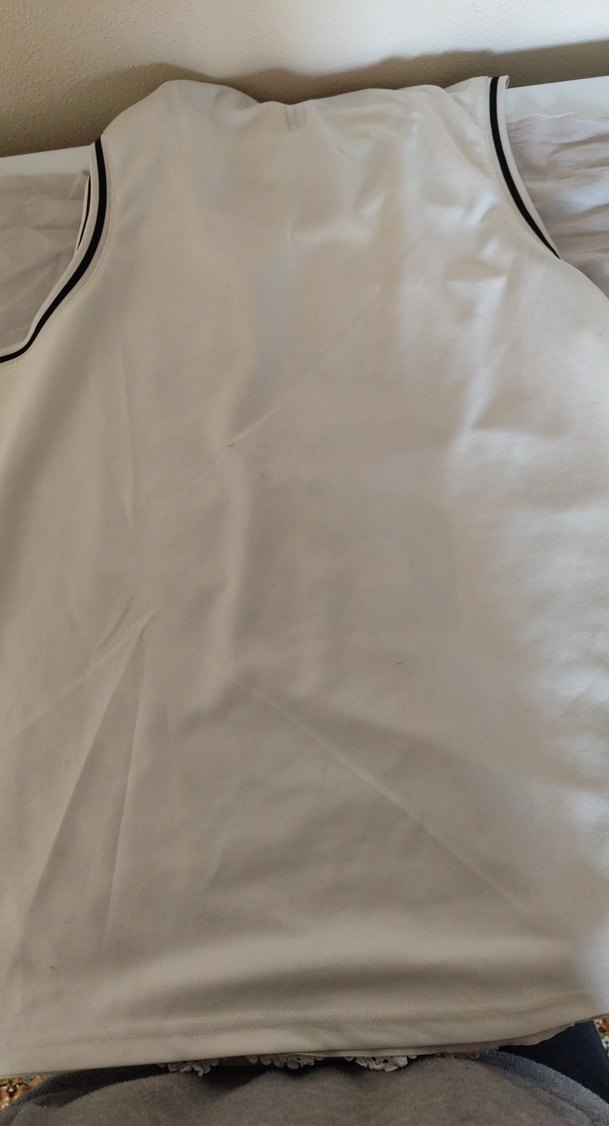 Erkek Beyaz Baskılı Kolsuz Spor Atlet - Görsel 3