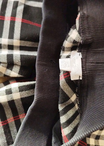 Düğmeli Ekose Desenli Kadın Kumaş Pantolon - Görsel 5