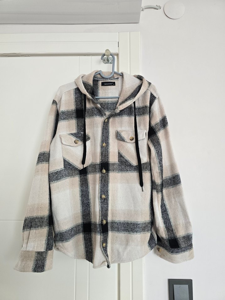 Erkek Kapüşonlu Oduncu Gömlek - Görsel 2