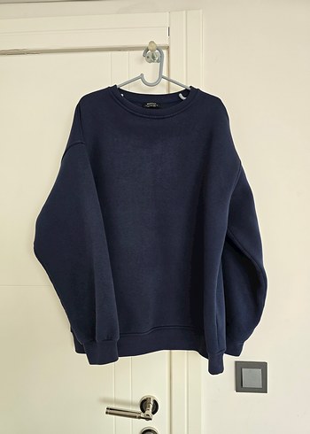 Erkek Lacivert Basic Sweatshirt - Görsel 2