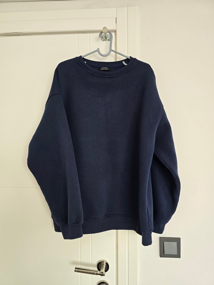 Erkek Lacivert Basic Sweatshirt - Görsel 2