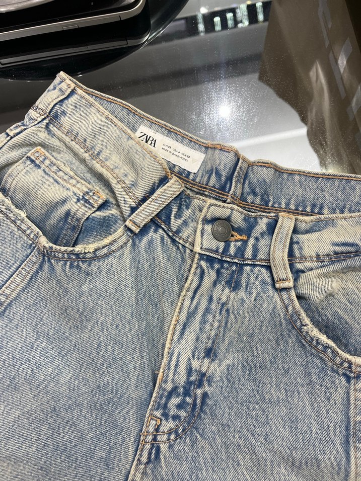 Kadın Bol Kesim 
Midi Kot Pantolon - Görsel 5