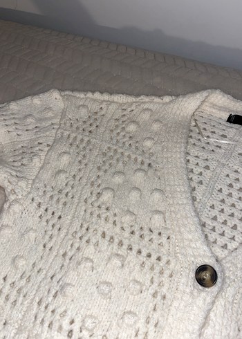 Bohem Uzun Kollu V Yaka Örgü Hırka - Görsel 2