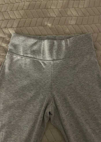 Gri Kadın Midi İspanyol Paça Tayt - Görsel 3