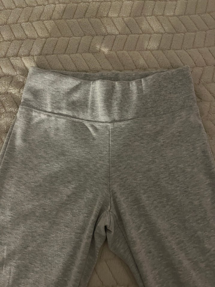 Gri Kadın Midi İspanyol Paça Tayt - Görsel 3