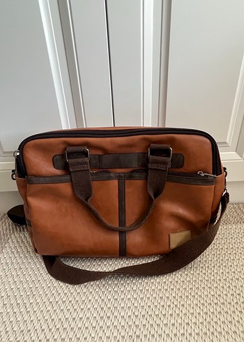 Kahverengi Tokalı Evrak Ve Bilgisayar Çantası - Görsel 3