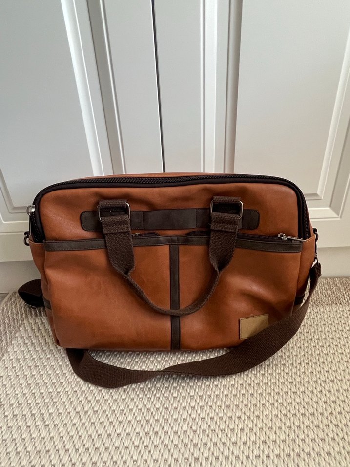 Kahverengi Tokalı Evrak Ve Bilgisayar Çantası - Görsel 3