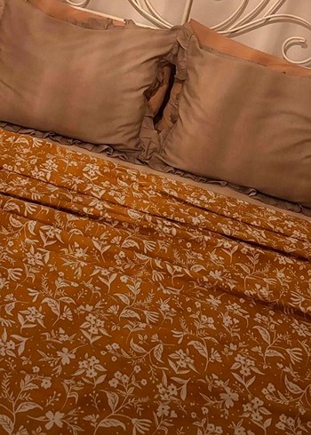 Hardal Çiçek Desenli Nevresim Takımı - Görsel 3