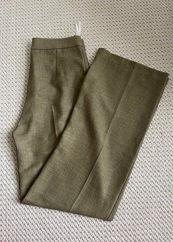 Kadın Haki Uzun Ceketli Ofis Takımı - Görsel 3