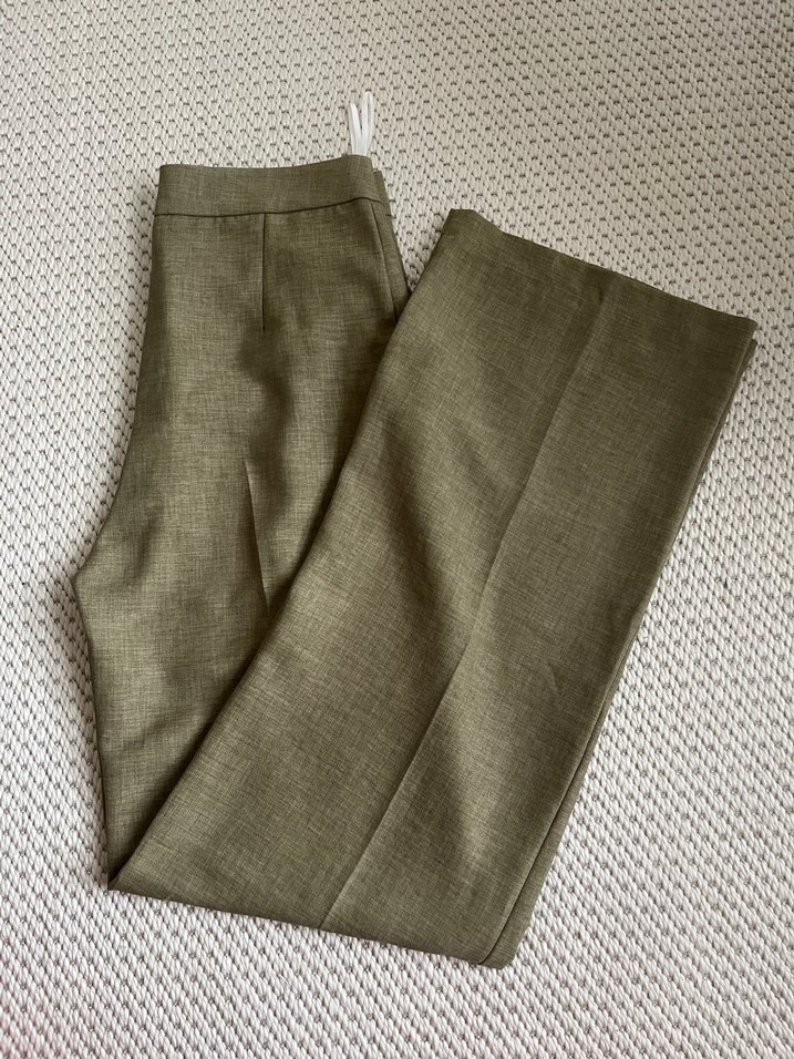 Kadın Haki Uzun Ceketli Ofis Takımı - Görsel 3