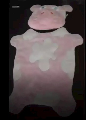 Pembe Peluş Alt açma minderi - Görsel 2