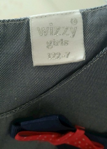 Kız Çocuk Gri Piliseli Nakışlı Elbise - Görsel 5