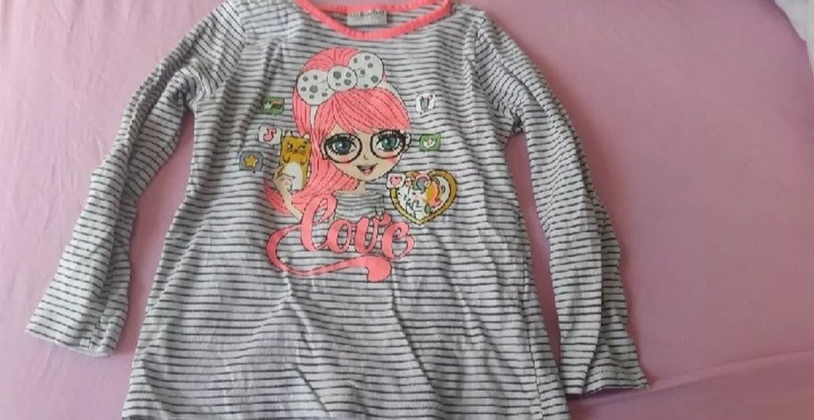 Kız Çocuk Kırmızı Minnie Baskılı Uzun Kollu Tişörtler - Görsel 4