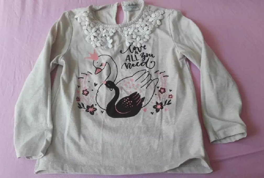 Kız Çocuk Kırmızı Minnie Baskılı Uzun Kollu Tişörtler - Görsel 3