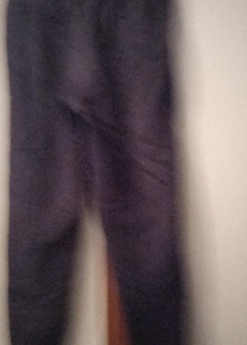 Kız Çocuk Gri Çizgili Dar Kesim Pantolon - Görsel 2