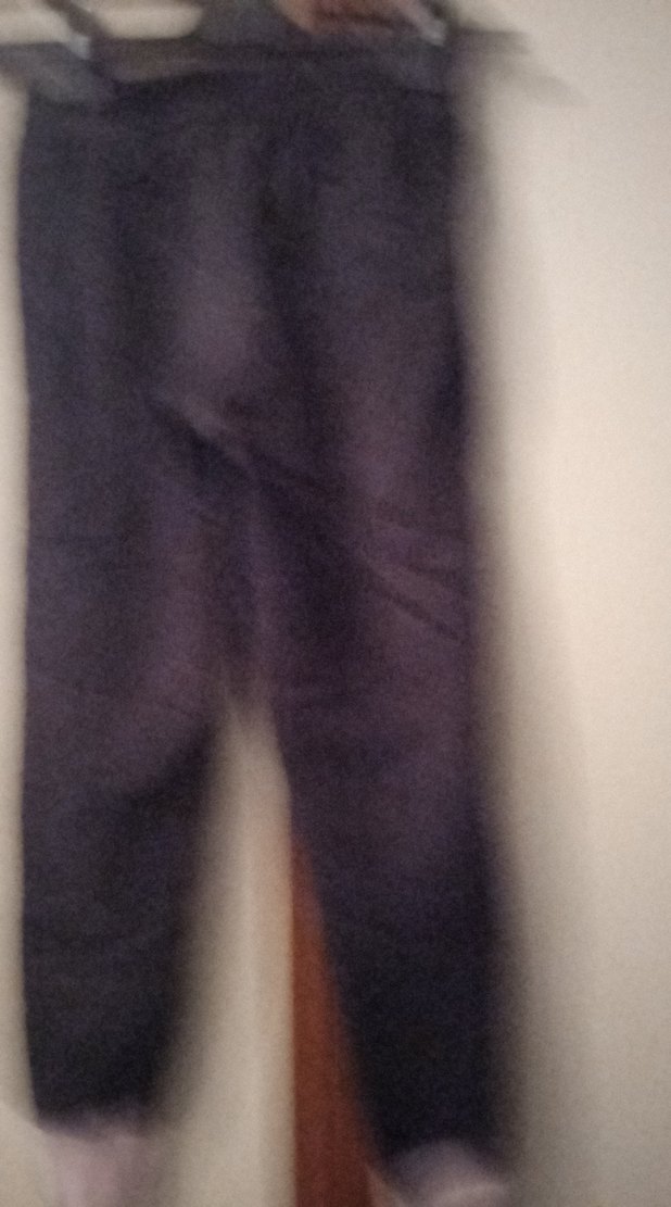 Kız Çocuk Gri Çizgili Dar Kesim Pantolon - Görsel 2