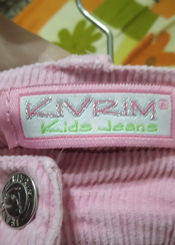 Nakışlı Pembe Bol Kesim Kız Pantolonu - Görsel 3