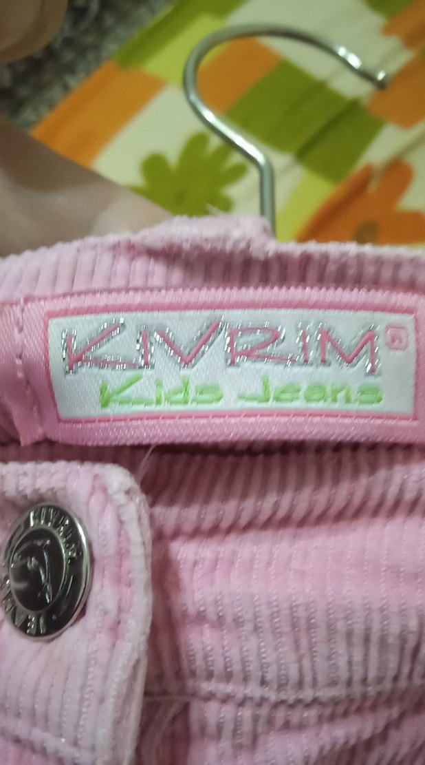 Nakışlı Pembe Bol Kesim Kız Pantolonu - Görsel 3