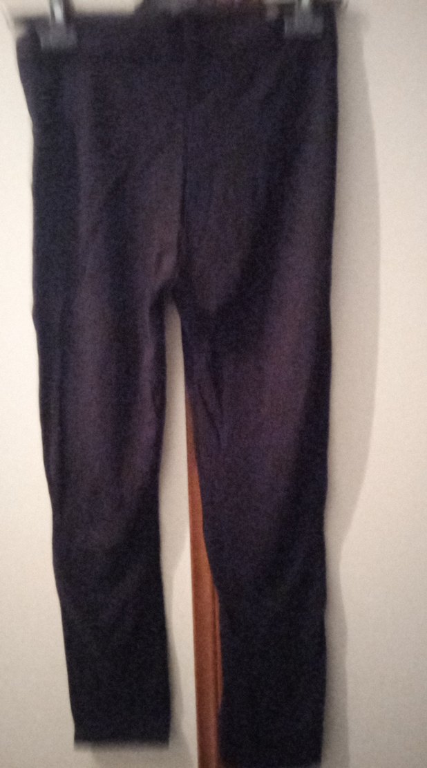 Siyah Deri Kemerli Kadın Tayt - Görsel 2