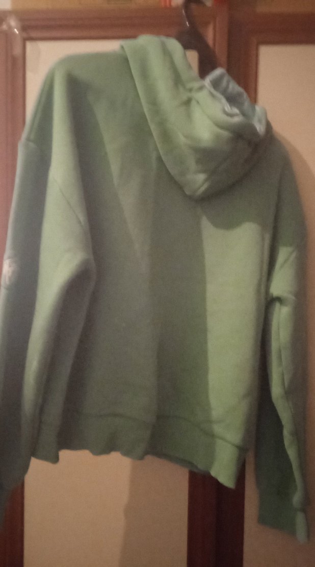 Yeşil Kapüşonlu Oversize Sweatshirt - Görsel 2