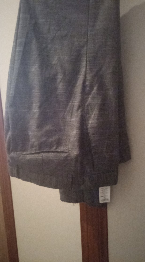 Gri Kadın Uzun Silky Kumaş Pantolon - Görsel 2