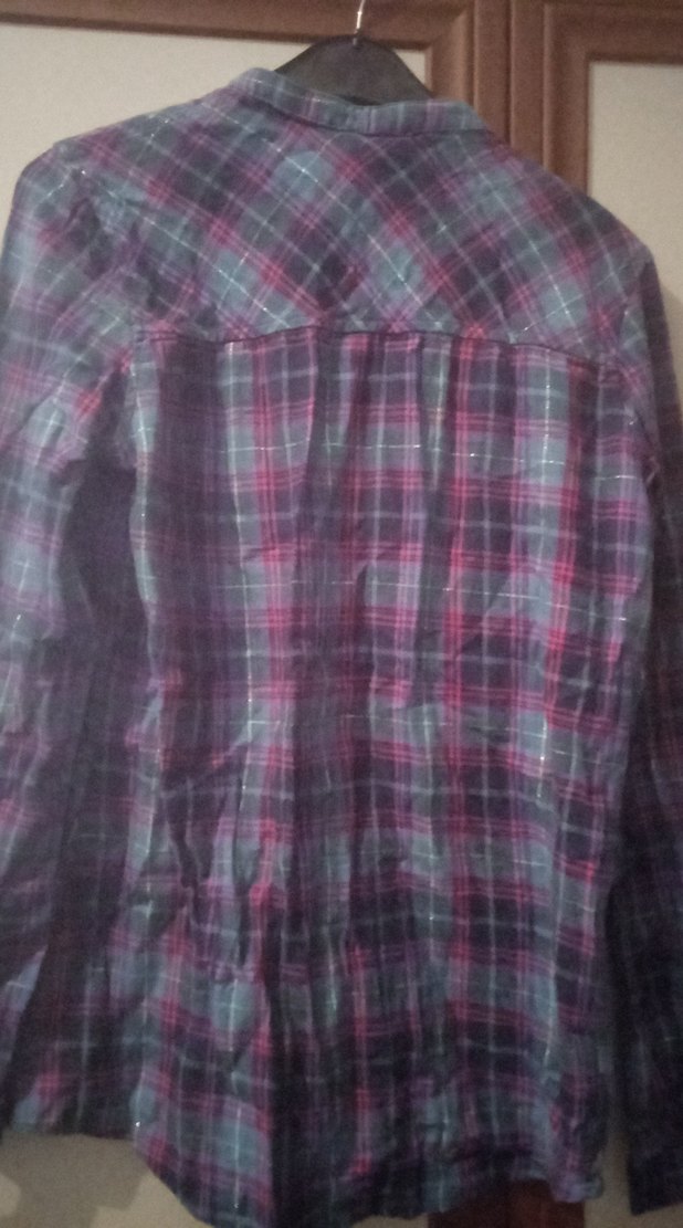 Mor Tonlu Uzun Kollu Kadın Gömlek - Görsel 2