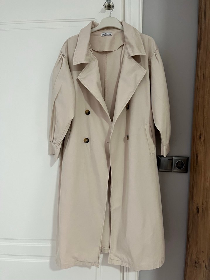 Bej  Kadın Trençkot - Görsel 2