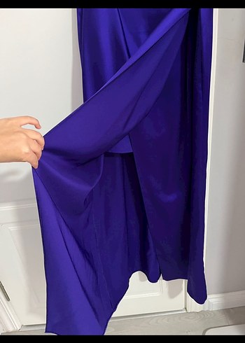 Drapeli Uzun Abiye Elbise - Görsel 4