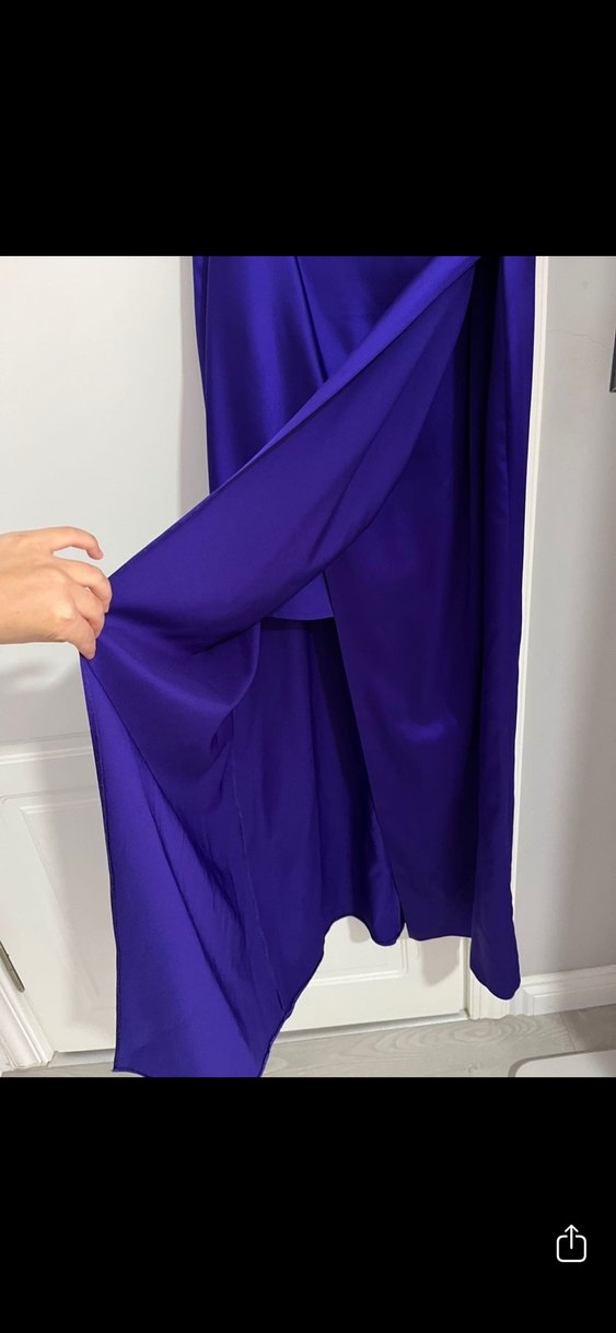 Drapeli Uzun Abiye Elbise - Görsel 4