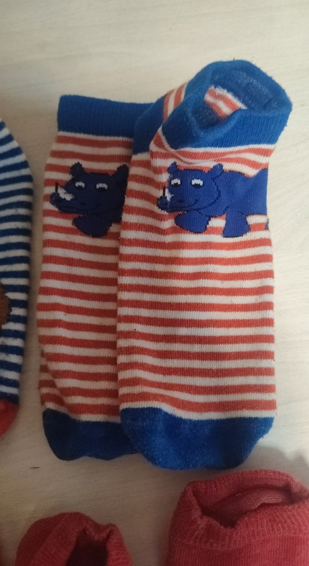 7 8 yaş 9 10yas için çocuk çorabı zürafa aslanlı filli 2kez giyi - Görsel 3