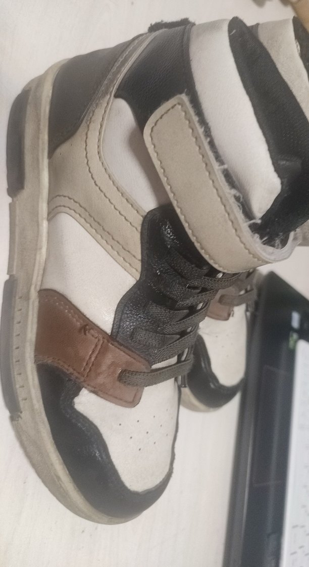 Kahverengi Gri Yılan Desenli Erkek Çocuk Spor Ayakkabı 35numara - Görsel 2