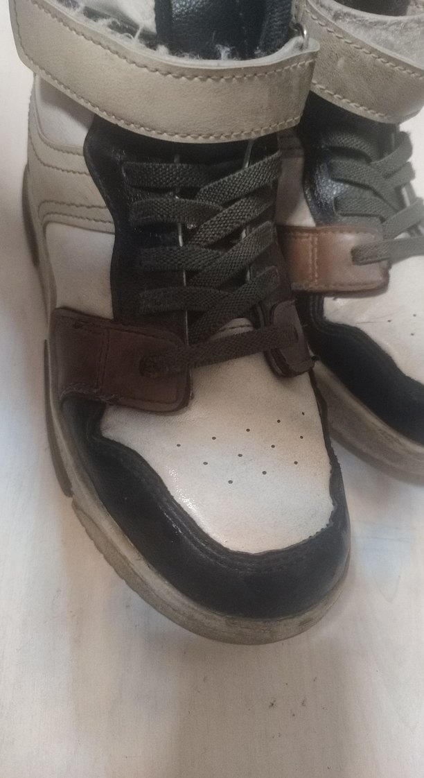 Kahverengi Gri Yılan Desenli Erkek Çocuk Spor Ayakkabı 35numara - Görsel 4