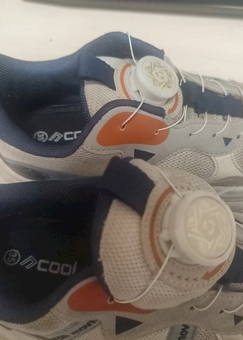 Erkek Çocuk Beyaz Gri Spor Ayakkabı 35 numara çok rahat ve hafif - Görsel 4