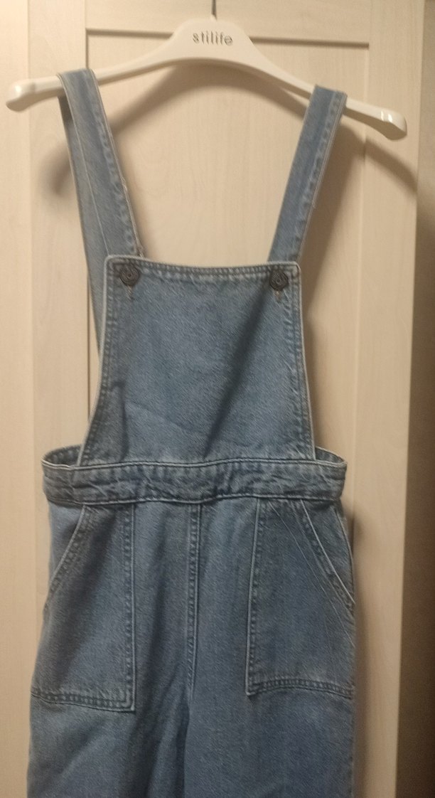 Kız çocuk veya genç kizlar için yeni kot tulum bacak boyu bilek - Görsel 3