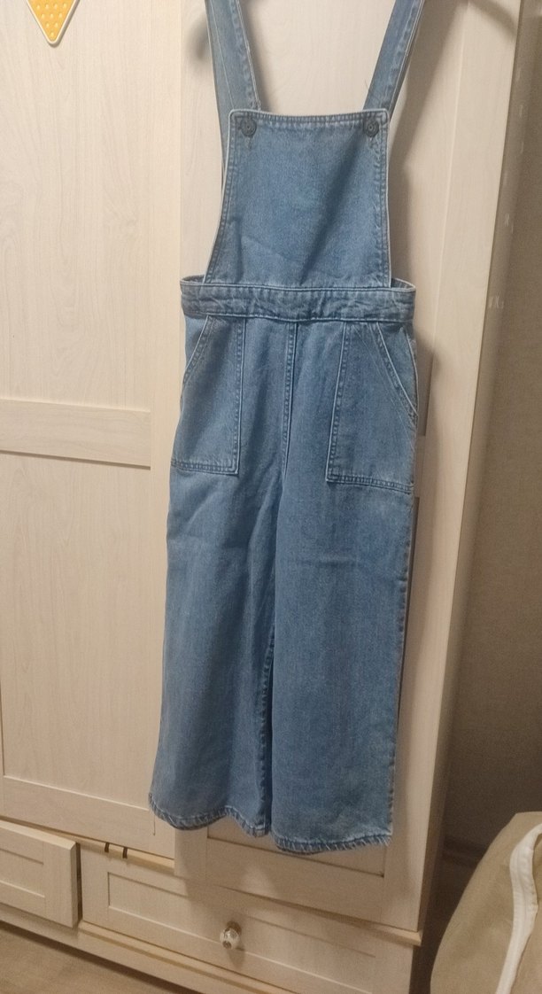 Kız çocuk veya genç kizlar için yeni kot tulum bacak boyu bilek - Görsel 2