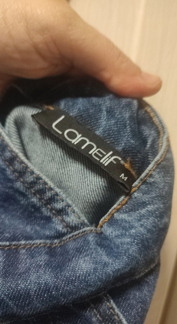 Kiz çocuk genç kız Lacivert Kot Askılı  Tulum - Görsel 4