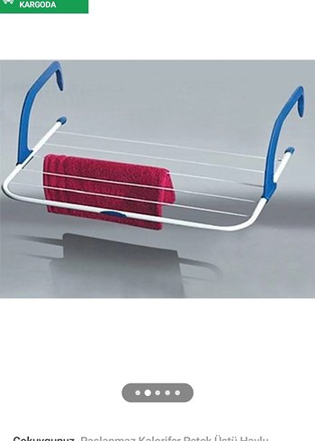 Renkli Askılı Kurutmalık kalorifer peteği ne aşmak için çokuygun - Görsel 4