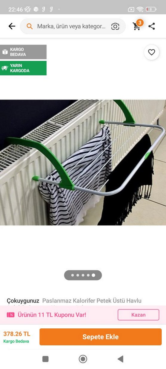 Renkli Askılı Kurutmalık kalorifer peteği ne aşmak için çokuygun - Görsel 2