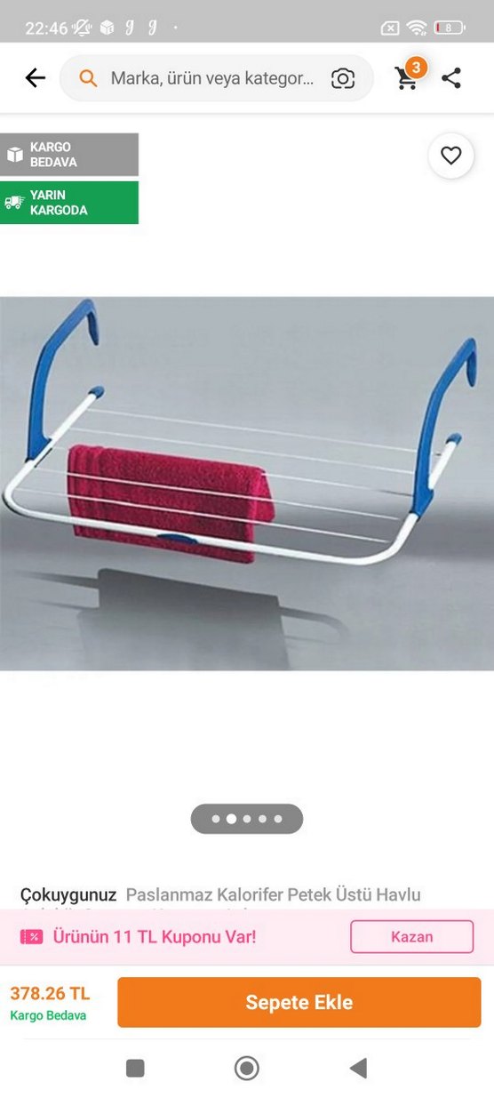 Renkli Askılı Kurutmalık kalorifer peteği ne aşmak için çokuygun - Görsel 4