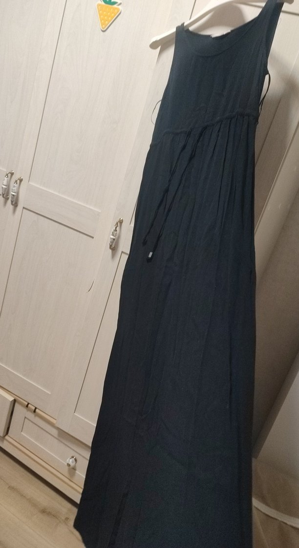 Siyah Kolsuz  Uzun Elbise 38 bedene de uygun 13yas kız çocukları - Görsel 2