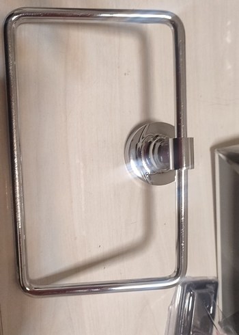 Bauhaus Camero Çelik paslanmaz Kare Havluluk - Görsel 3