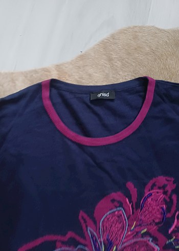 Bohem Uzun Kollu Desenli Hamile Tişörtü - Görsel 4