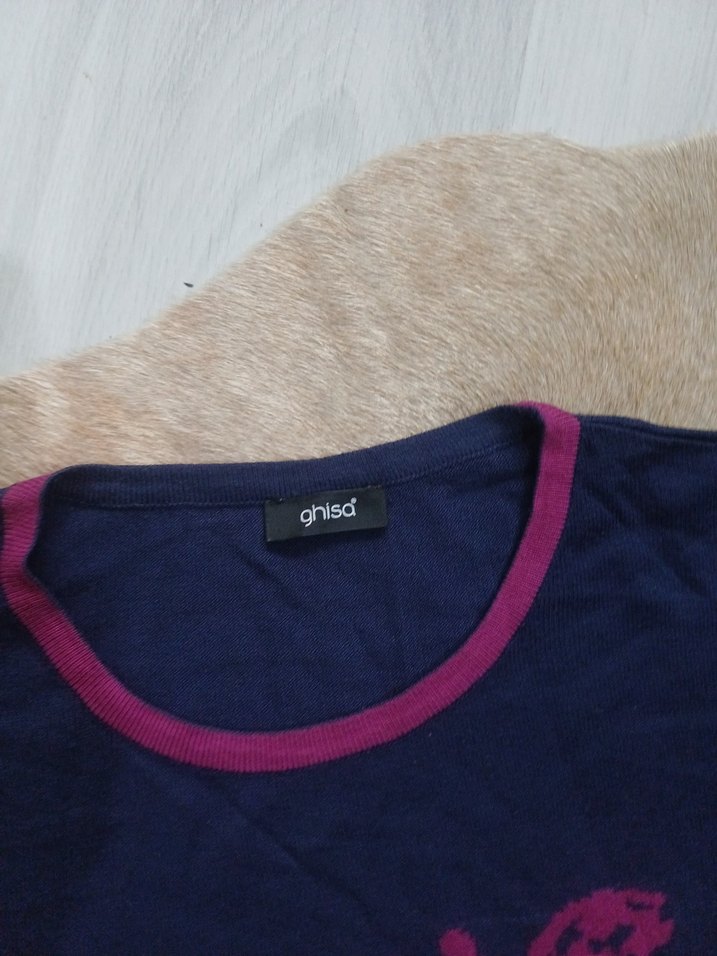 Bohem Uzun Kollu Desenli Hamile Tişörtü - Görsel 3