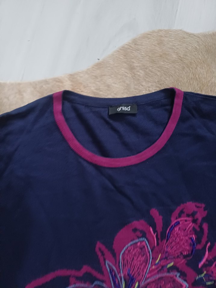 Bohem Uzun Kollu Desenli Hamile Tişörtü - Görsel 4