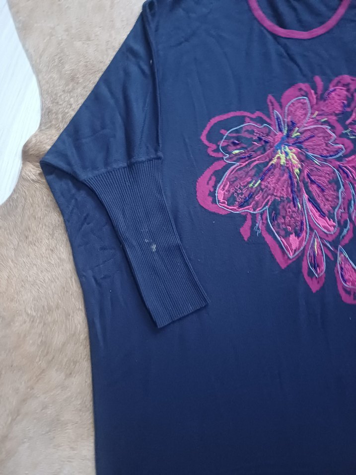 Bohem Uzun Kollu Desenli Hamile Tişörtü - Görsel 5