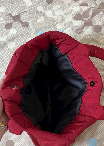 Bordo Kadın Fermuarlı Günlük Çanta - Görsel 2